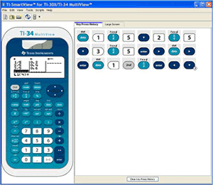 Printscreen TI-SmartView TI-34 MultiView